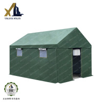 骁狼(XIAOLANG)三层加棉帐篷户外救援救灾防雨加厚帐篷3×4米 住4人