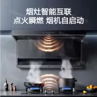 美的(Midea)美家系列 新静吸顶侧双吸油烟机25立方吸力烟灶联动挥手智控纤薄新机型X2S 挥手智控 [X2S单烟机]
