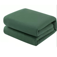 勇威(YW) 手工热熔被单人学生宿舍折叠被 橄榄绿-150X210CM(6斤)