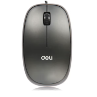 得力(deli) 鼠标 电脑鼠标 USB办公鼠标 轻音鼠标 人体工学 实用便捷-有线USB鼠标 3715