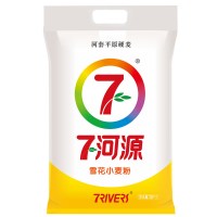 七河源雪花小麦粉20斤 内蒙古平原硬麦