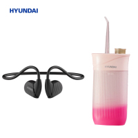 HYUNDAI 开放式无线耳机B5+便携式冲牙器 W2