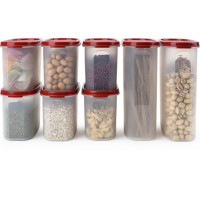 特百惠(Tupperware) MM干货保鲜盒8件套 椭圆盒 6个1.1升 2个2.3升