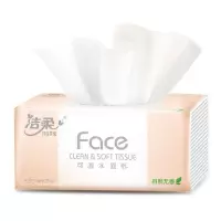 洁柔Face天然无香120抽抽取式纸面巾6包一提PR078-06