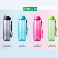 特百惠(Tupperware) 乐活杯750ML 塑料杯1个 密封不漏 大容量 随身便携 颜色:都市灰