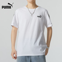 彪马(PUMA)短袖男2024夏季新款男士纯棉串标T恤运动半袖