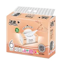 洁柔Face百花香味120抽抽取式纸面巾(6包装)PR073-06