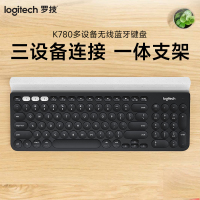 罗技(Logitech)K780 无线蓝牙键盘 办公键盘 纤薄便携键盘 笔记本键盘 优联 全尺寸 黑色