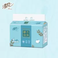 清风植萃抽纸3层纸巾4连包*6提BR40AQ-6