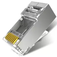安普水晶头 cat6 六类屏蔽水晶头100个/盒