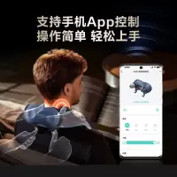 SKG颈椎按摩器热敷按摩仪披肩揉捏斜方肌肩颈腰背腿物理揉捏[四手揉捏-红光热灸]H7 豪华款 商务蓝/1台