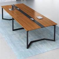海邦(HAIBANG)办公桌会议桌长桌简约现代长方形培训洽谈桌 3*1.3米会议桌