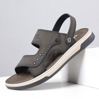 凉鞋男夏季新款外穿轻便男士凉拖软底时尚休闲沙滩鞋厂家批发