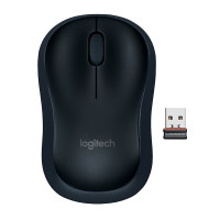 罗技(Logitech) B175黑色无线鼠标 便携商务办公鼠标