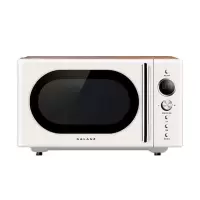 格兰仕(Galanz) 复古微波炉 家用 小型迷你 易清洁平板加热 P70F20EL-KJ(W0)20L 米白色/1