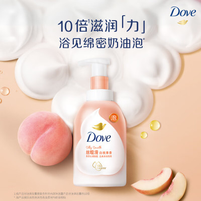 多芬 白桃果香浓密沐浴泡泡-400ml