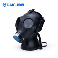海固HG-700全面罩 防毒面具单品喷漆化工防毒气防毒面具自吸过滤式防毒面具全面罩黑黑双视窗