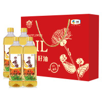 中粮塔原纯正红花籽油 礼盒900ml*4