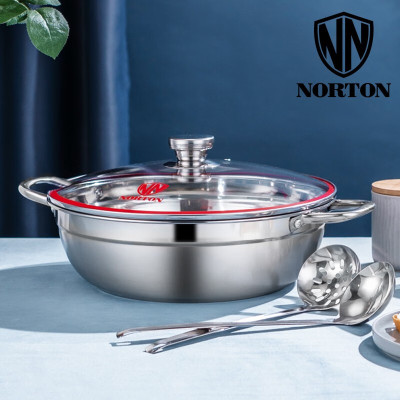 诺顿(NORTON) 福森家味多用火锅32cm+漏勺x2 3TFS032