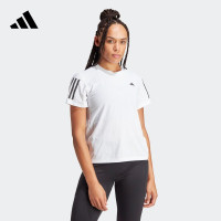 阿迪达斯 (adidas)女子速干跑步运动短袖T恤白