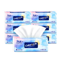 洁柔缤纷软抽3层100抽24包装