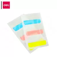 得力(deli)大号索引标签 25904 30枚3色 28*45mm