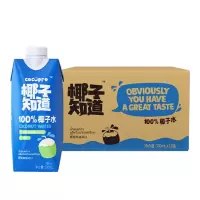 椰子知道 椰子水330ml*12 NFC椰青果汁