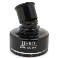 英雄钢笔墨水 颜料型大容量颜料型瓶装墨水 440 黑色 50毫升