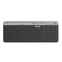 罗技(Logitech)K580键盘无线蓝牙超薄键盘 办公键盘电脑手机Mac平板ipad键盘 超薄键盘-星空灰