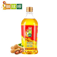 狮球唛 食用油 物理压榨花生油900ml