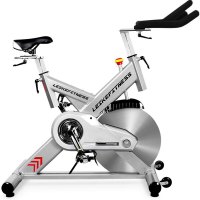 LEIKE 商用健身车健身房高档动感单车 25KG实心精钢飞轮 银甲骑士P40500