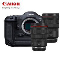 佳能(Canon)EOS R3 旗舰型全画幅专业微单相机单机身+双镜头(含256G卡+包+三脚架)