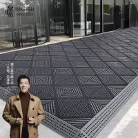 墨斗鱼 三合一室外拼接地垫单刷120*180cm灰色8366