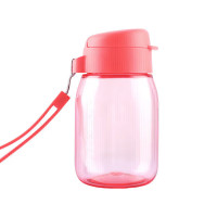 特百惠(Tupperware) 嘟嘟杯350ML 嘟嘟企鹅塑料杯 便携带拎绳 颜色:西瓜红