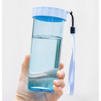 特百惠(Tupperware) 莹彩杯430ML 莹彩塑料杯 简约设计 密封不漏 外带随行 颜色:冰水蓝