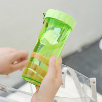 特百惠(Tupperware) 莹彩杯430ML 莹彩塑料杯 简约设计 密封不漏 外带随行 颜色:香梨绿