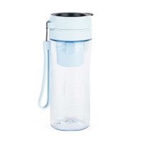 特百惠(Tupperware) 茶乐随心杯500ml 茶水分离 轻巧便携 密封不漏 颜色:天空蓝