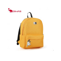 爱华仕(OIWAS)双肩包史努比联名款校园风学生背包 女韩版简约时尚潮流书包OCB4361A 黄色