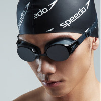 速比涛(Speedo)游泳眼镜 夏季新款时尚潮流泳池训练装备男士女士通用平光泳镜