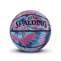 斯伯丁(SPALDING)扎染系列标准7号橡胶篮球潮流时尚多色晕色室外用球