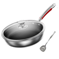 康巴赫煎锅316L不锈钢26cm不粘平底锅KGY-J26A