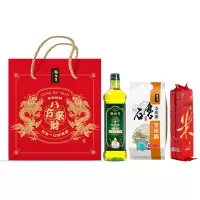 粮佰年八方来财米面油礼盒