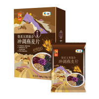 悠采 五黑混合冲调燕麦片360g 藜麦黑米黑豆紫薯杂粮谷物混合燕麦片