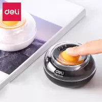 得力湿手器圆形滚珠点钞沾手水缸粘手器 财务用品 9109黑色/点钞湿手器湿手器