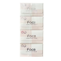 洁柔Face系列 无香型200mm*106抽*3层/盒 4盒/提抽纸