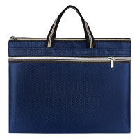 华昶(HUACHANG)拉链文件袋商务办公资料袋双层收纳袋防水会议公文袋定制资料袋