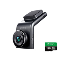 行车记录仪 G300pro 1296p高清 黑灰色+128g卡 不含安装