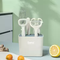 德铂 水果刀套装削皮刀水果刀具剪刀瓜刨组合 DEP-683 白色六件/套