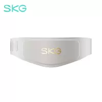SKG腰部按摩仪 四区揉捏缓解酸累 智能按摩器腰带可拆洗 送男女友高档生日礼物 W7二代 豪华款月光金