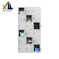 骁狼(XIAOLANG)营具内务柜更衣柜宿舍钢制储物柜 十八门更衣柜